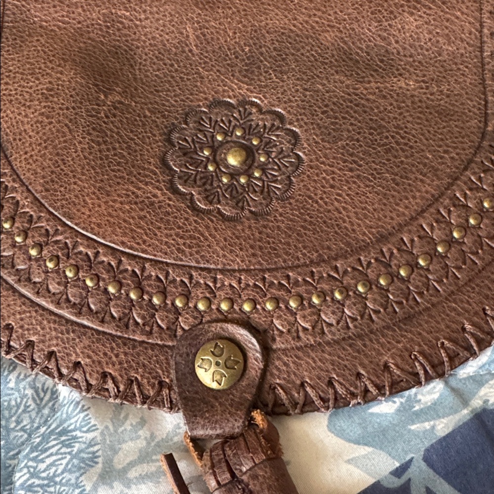 Patricia Nash Dark Brown Leather Backpack - Picture 7 of 11